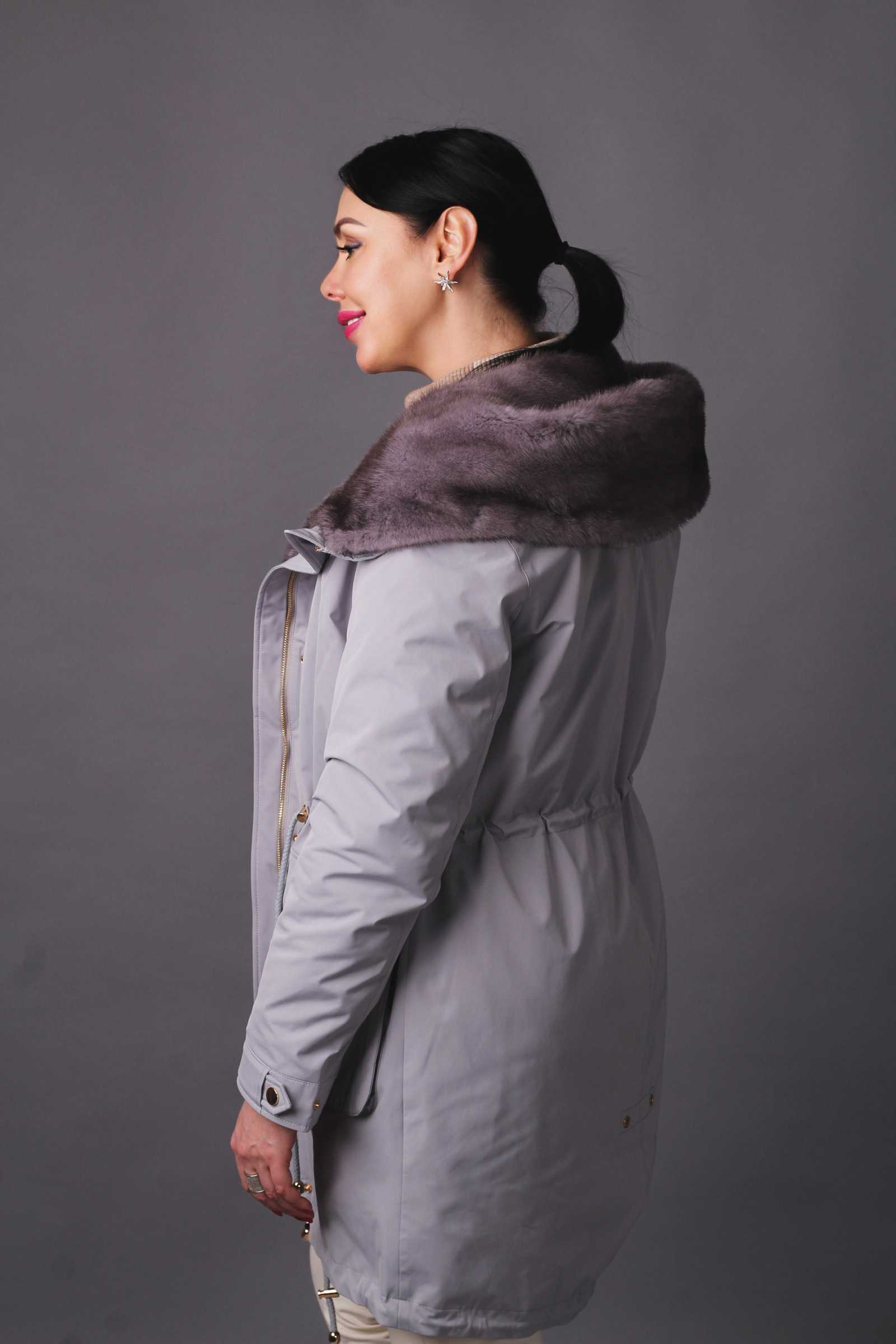 Купить парку с мехом норки KELLY