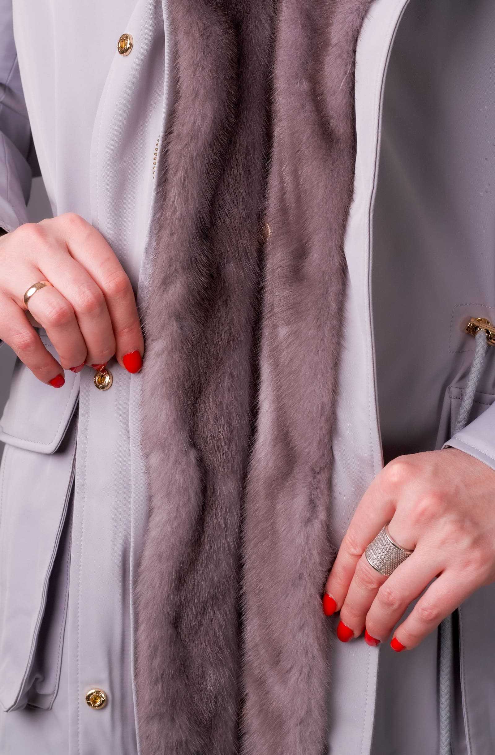 Купить парку с мехом норки KELLY