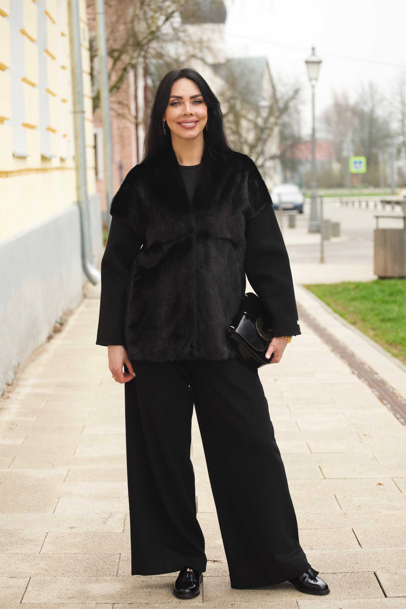 Купить брюки палаццо из шерсти и кашемира ESTA