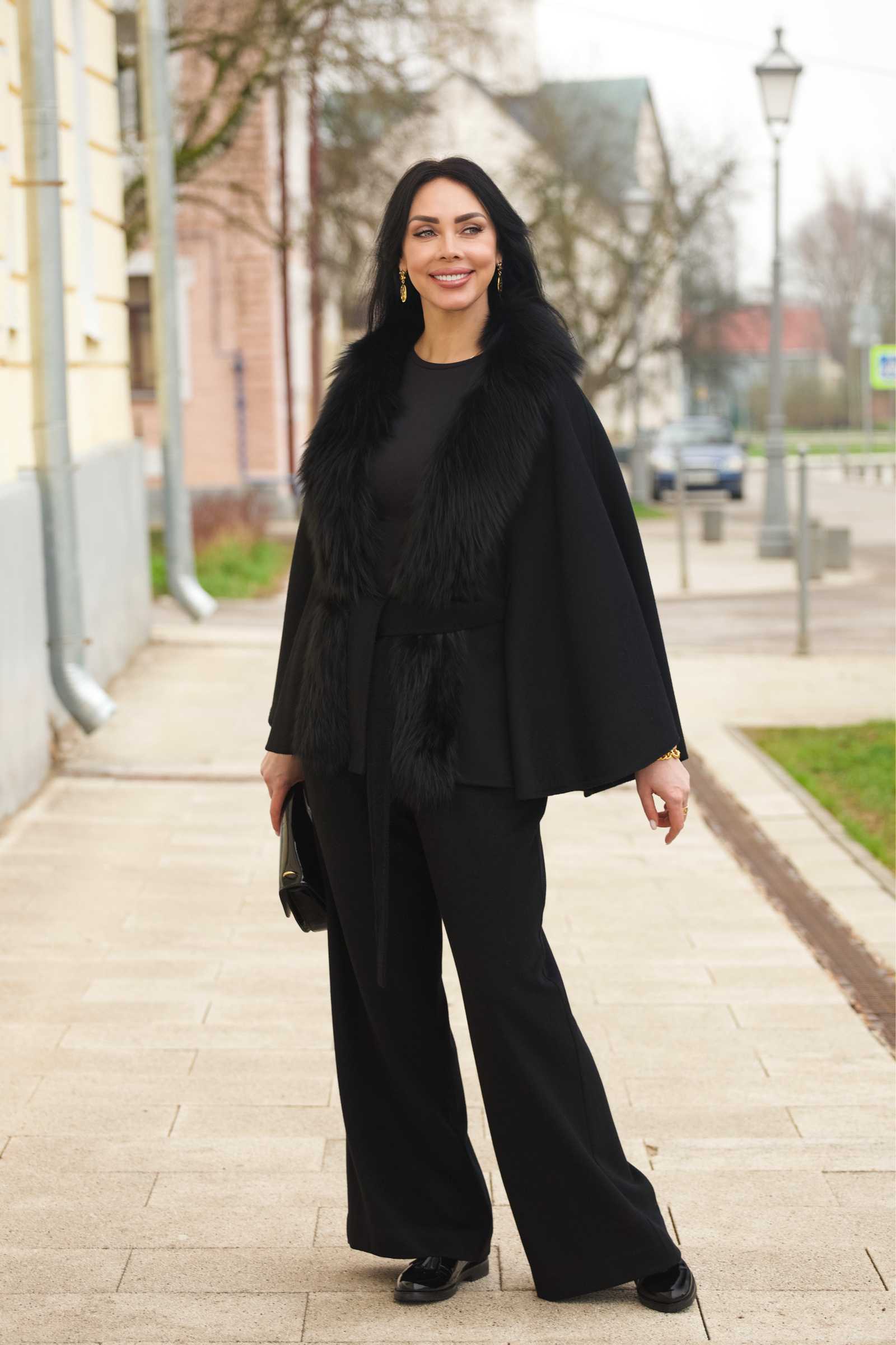 Купить брюки палаццо из шерсти и кашемира ESTA