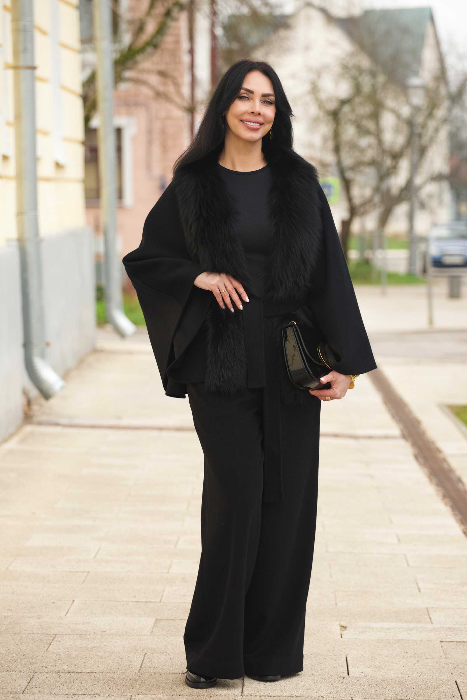 Купить брюки палаццо из шерсти и кашемира ESTA