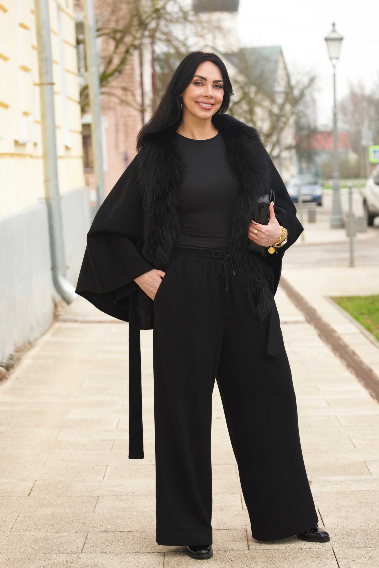 Купить брюки палаццо из шерсти и кашемира ESTA