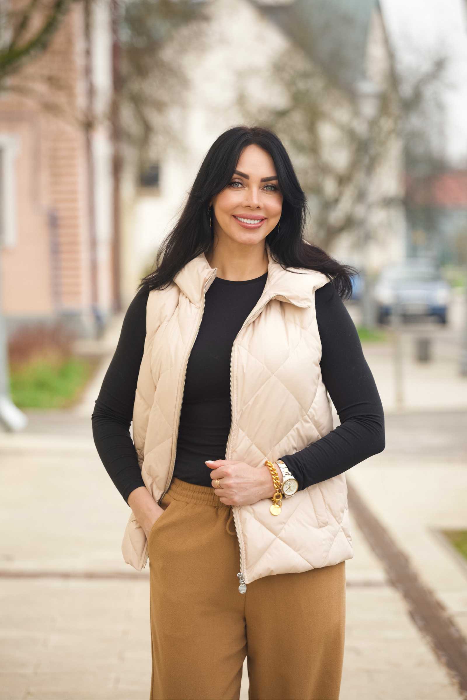 Купить брюки палаццо из шерсти и кашемира ESTA