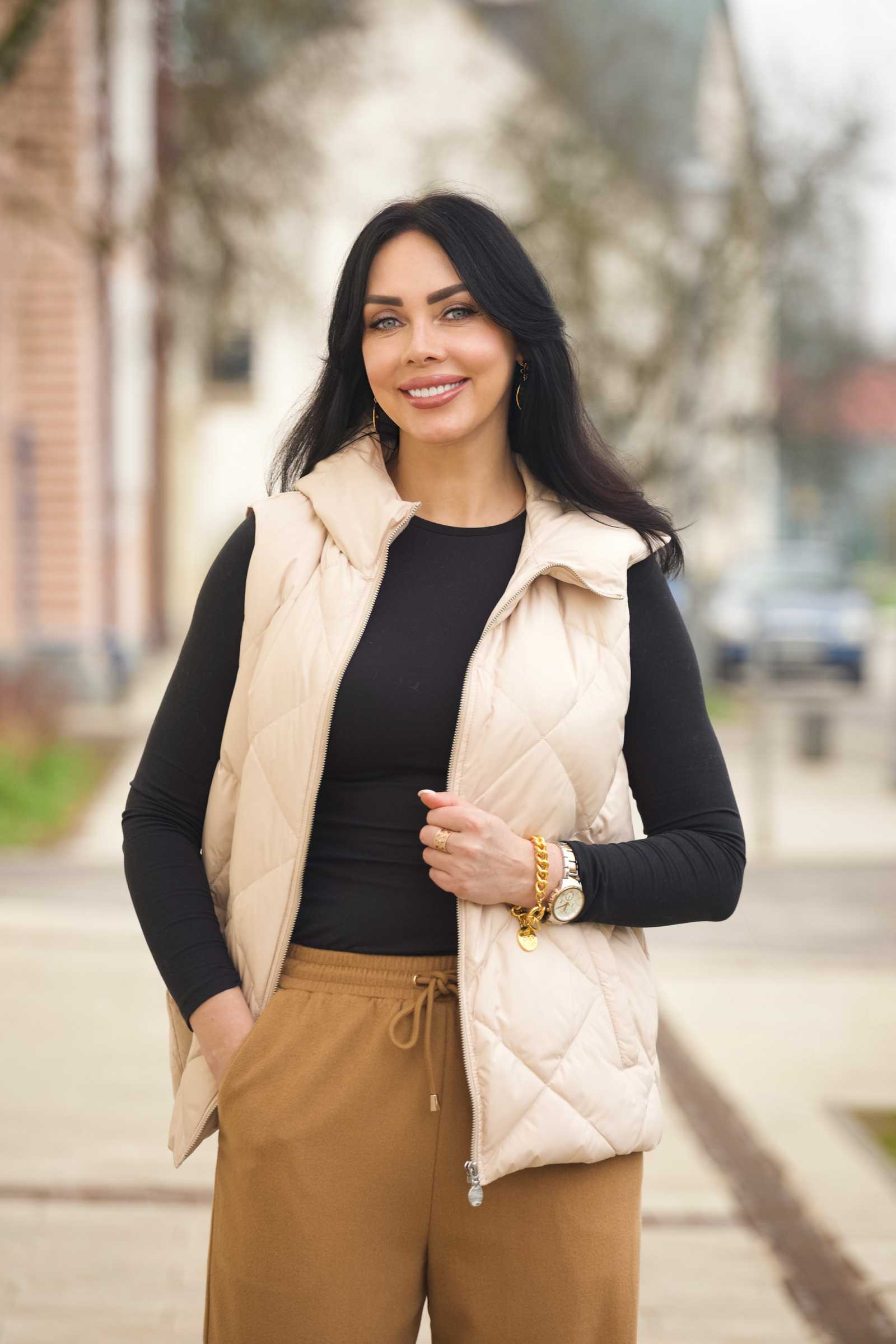 Купить брюки палаццо из шерсти и кашемира ESTA