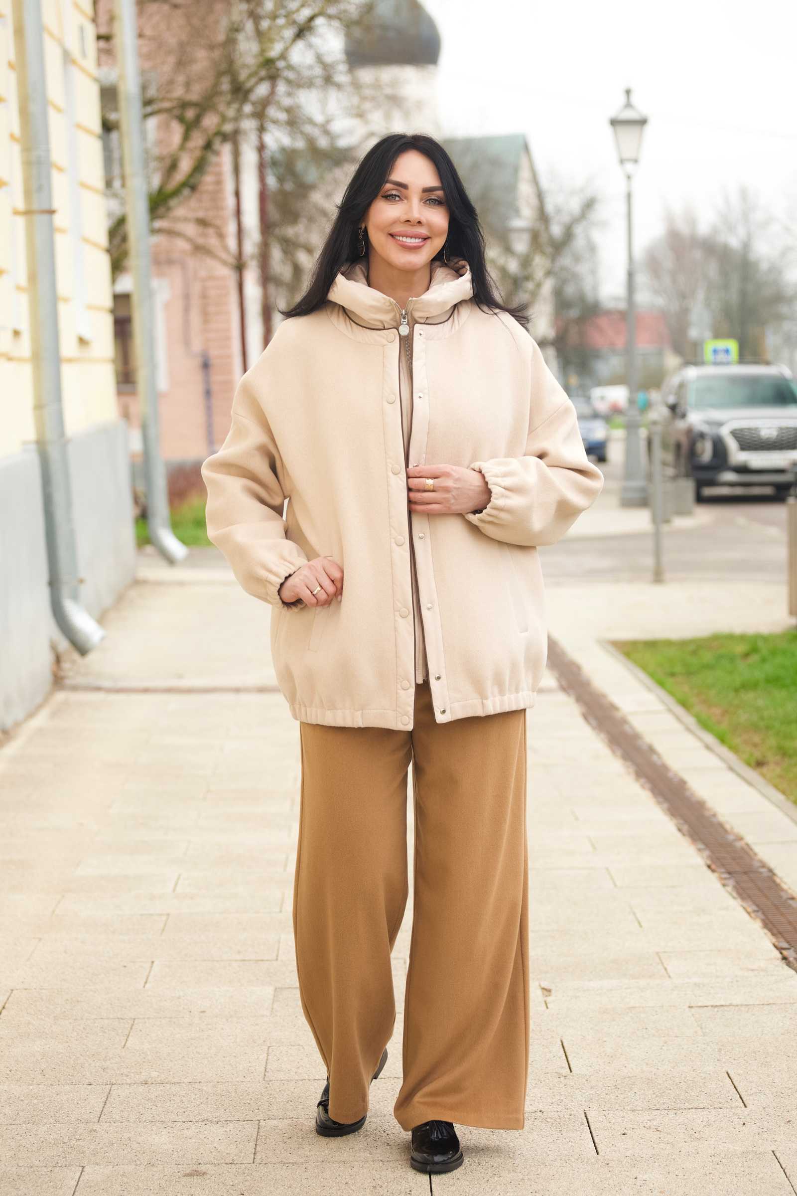 Купить брюки палаццо из шерсти и кашемира ESTA