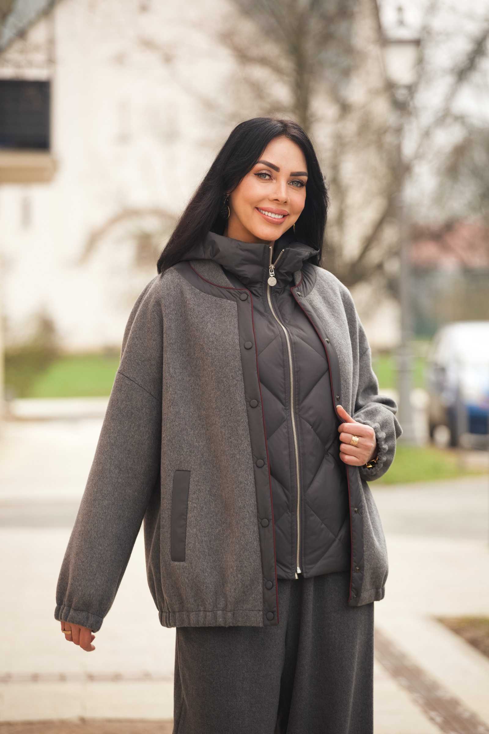 Купить брюки палаццо из шерсти и кашемира ESTA