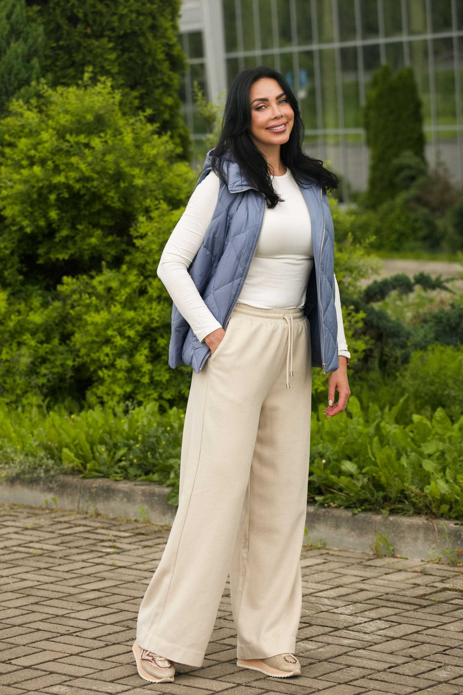 Купить брюки палаццо из шерсти и кашемира ESTA