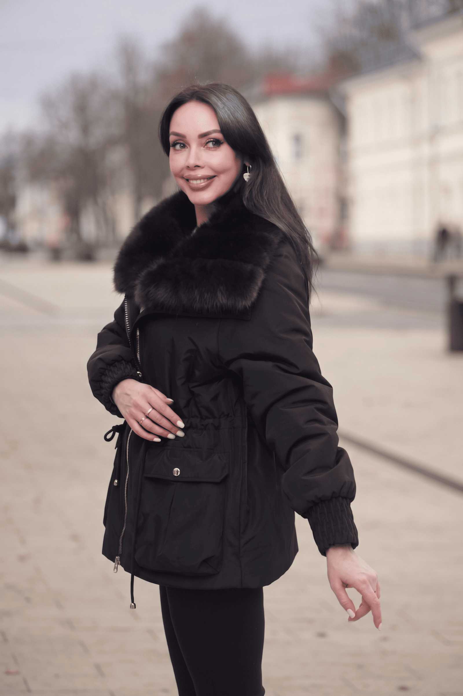 Купить куртку зимнюю с мехом баргузинского соболя SIMA