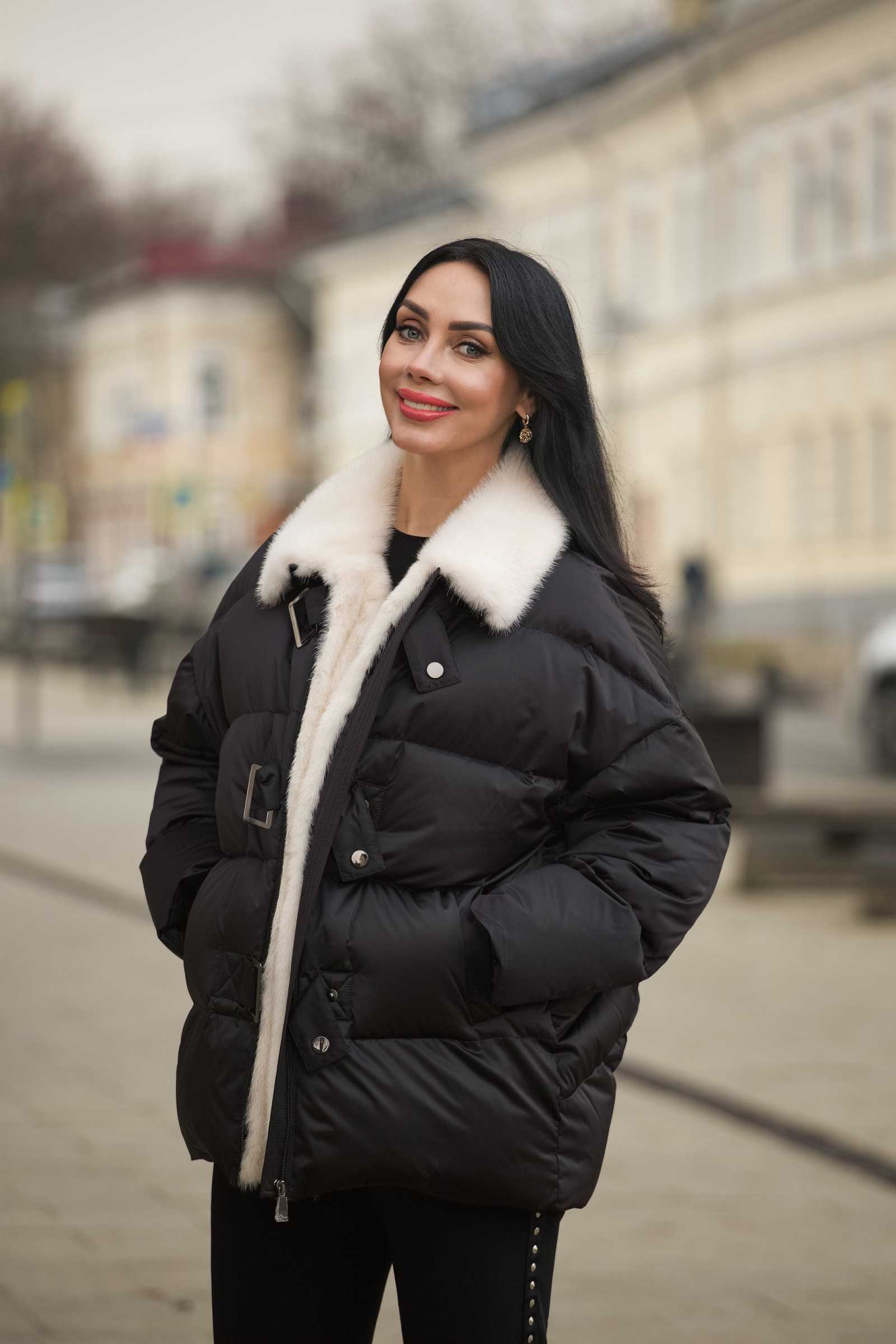 Купить женский пуховик с норкой IBIS