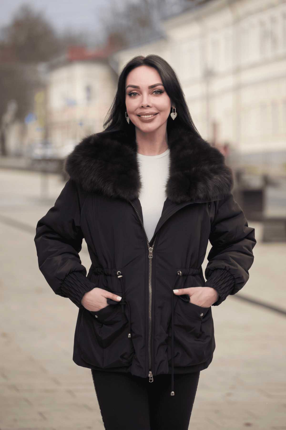 Купить куртку зимнюю с мехом баргузинского соболя SIMA