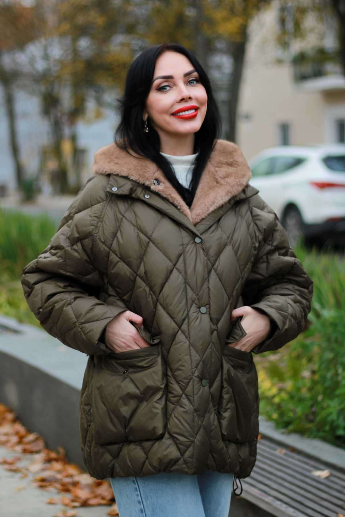 Зимняя куртка с шестью ангоры TUTSY